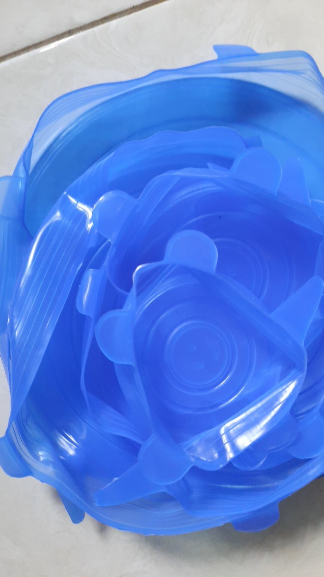 Penutup Makanan Silikon Serbaguna Food Cover 6in1