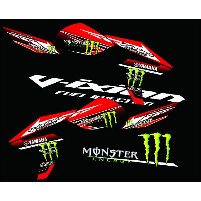 stripping stiker variasi vixion new/vixion lighting variasi stiker scotlait stickers