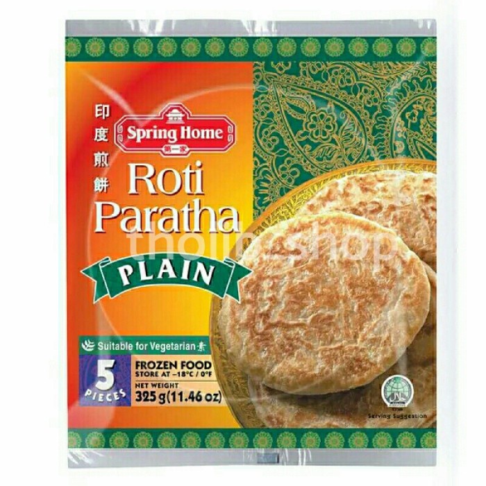 

spring home roti partha plain isi 5 pcs frozen 325gr