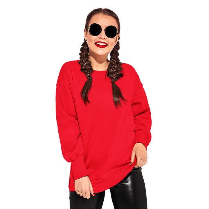 Sweater Wanita Hijab Merah Polos Big Size M L XL XXL XXXL XXXXL XXXXXL Jaket Sweater Wanita Switer Jumbo Red