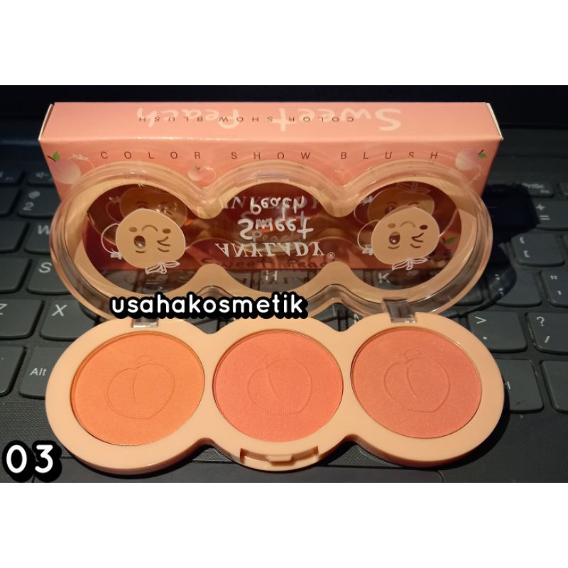 BLUSH ONE ANYLADY SWEET ORANGE OR PEACH 3 WARNA NO.738C/738B