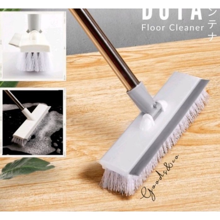 FIT Sikat Lantai dengan Wiper 2in1 Warna Putih Aesthetic