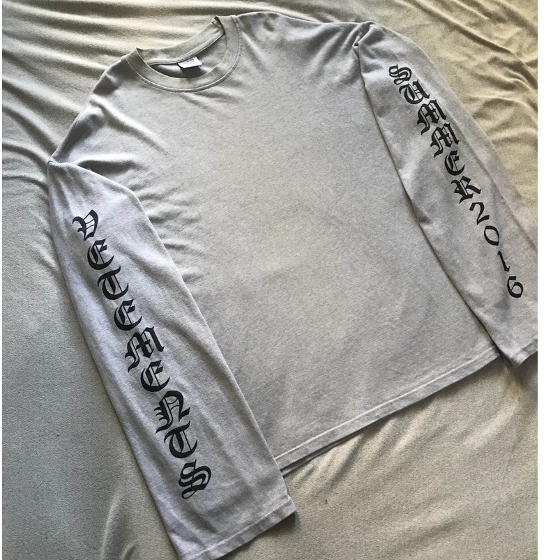 Vetements longsleeve kaos baju second