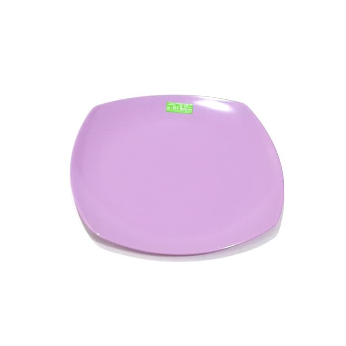 P1004 Piring Melamin Kotak 10 Inc Ungu Tosca Golden Flying Fish