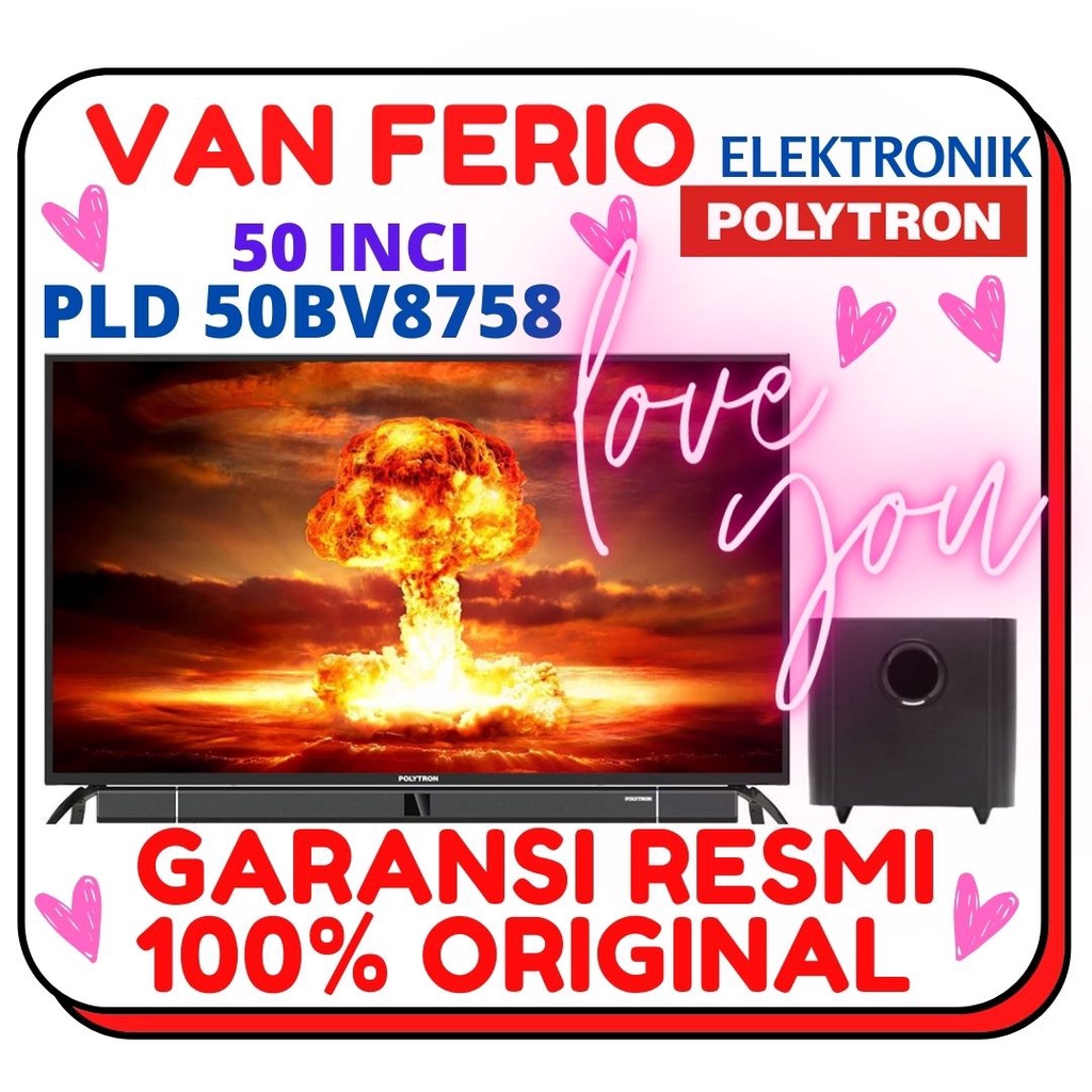 TV LED POLYTRON PLD-50BV8758 / PLD50BV8758  Soundbar Full HD 50 Inch
