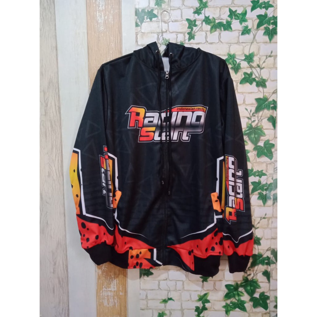 Jacket Racing Hell_Motif Black_Jacket racing pria dan wanita Terlaris