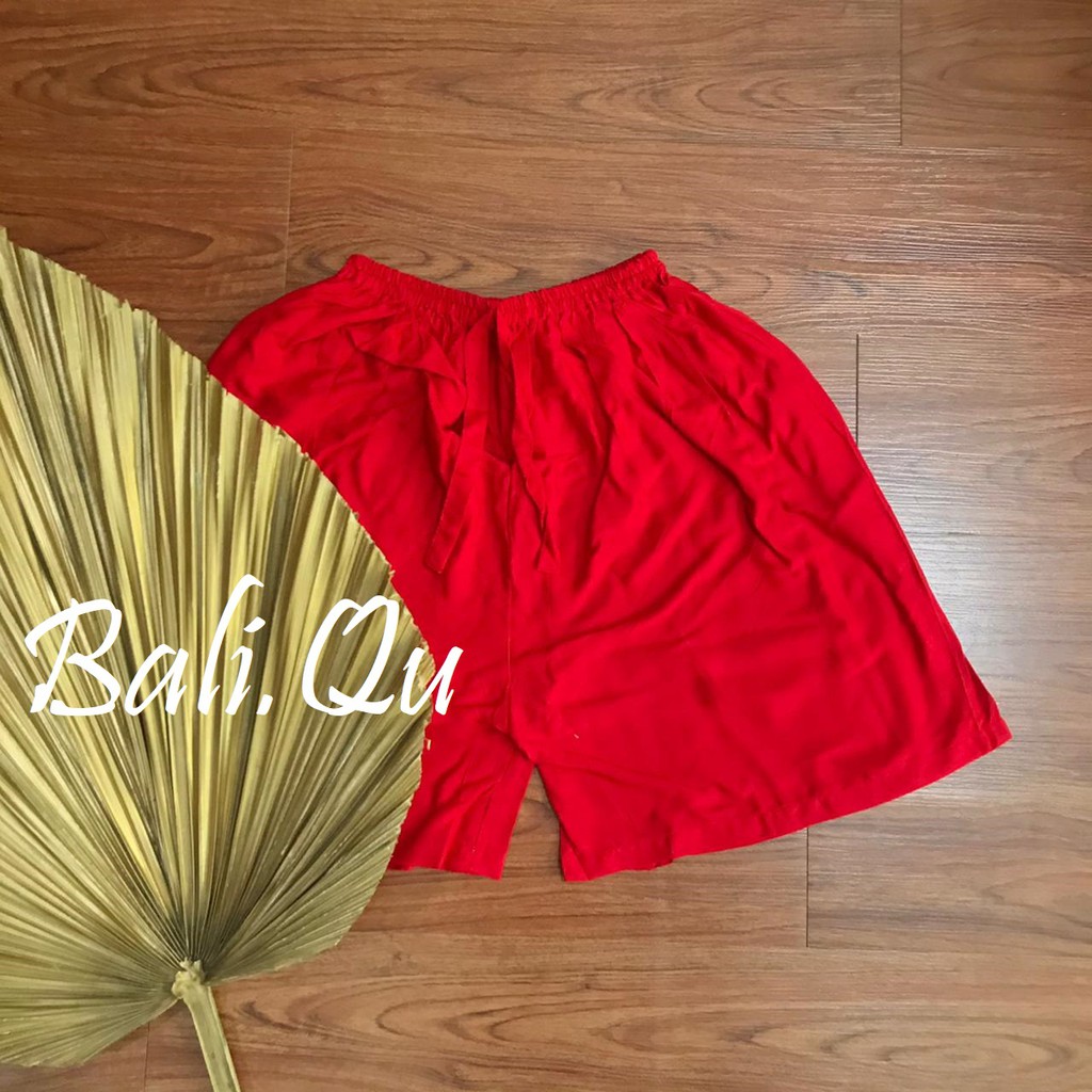 Celana Pendek Polos Jumbo Bali-MERAH