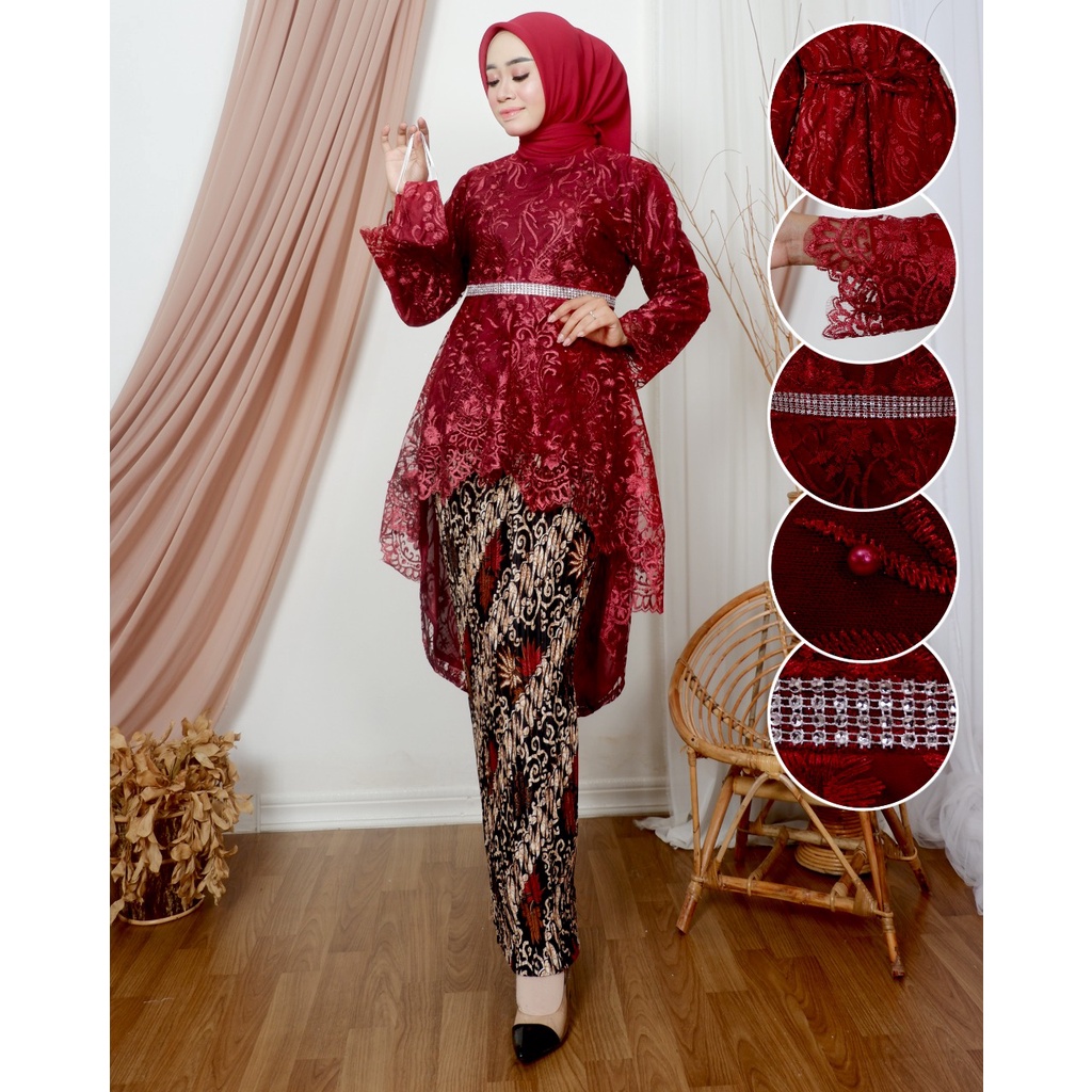 Kadai.baju / Kebaya tunik brukat / Kebaya pesta dan wisuda / Kebaya tradisional