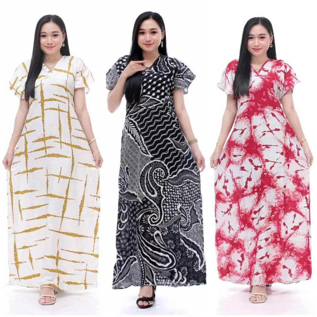 Daster long semata kaki, daster panjang kekinian - Baju Tidur Daster Panjang - Dada V-3