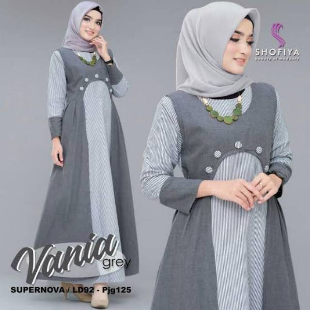 DRESS MUSLIM VANIA by SHOFIYA DRESS MUSLIM CANTIK