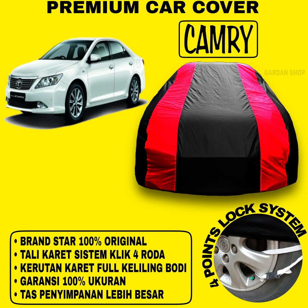 Body Cover CAMRY Sarung MERAH Penutup Pelindung Bodi Mobil Toyota Camry PREMIUM Cover