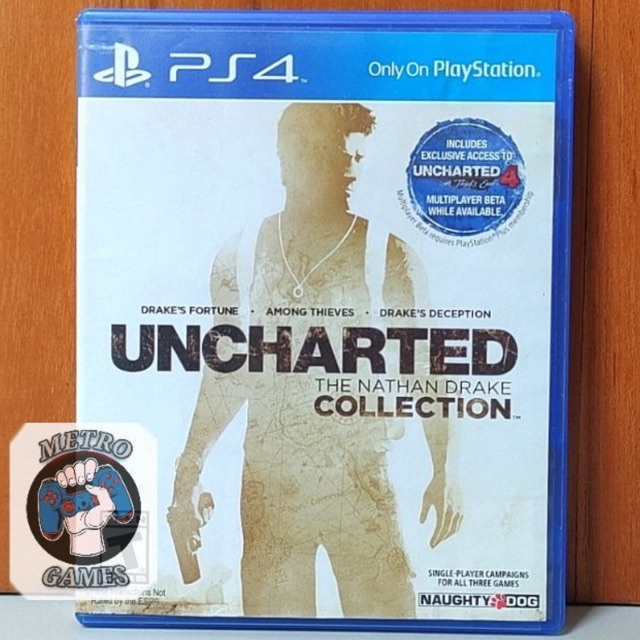 Uncharted Collection Ps4 Kaset Uncharted The Nathan Drake Collections Playstation PS 4 5 UC Uncarted Cd Bd Game Colection 1 2 3 Koleksi a thief thiefs end among thieves drakes deception fortune lost legate legates