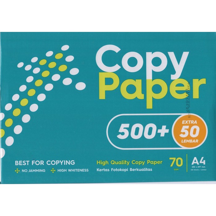 Kertas HVS isi 550lbr A4 70 gr 70 gsm 70gsm 70gram COPY PAPER
