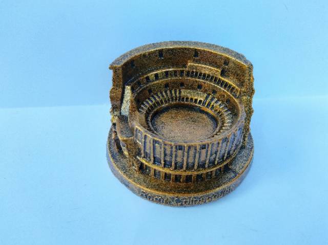 (BISA COD) MINIATUR ROME COLOSSEUM DARI FIBERGLASS UKURAN 12 CM - PAJANGAN DEKORASI RUMAH MURAH