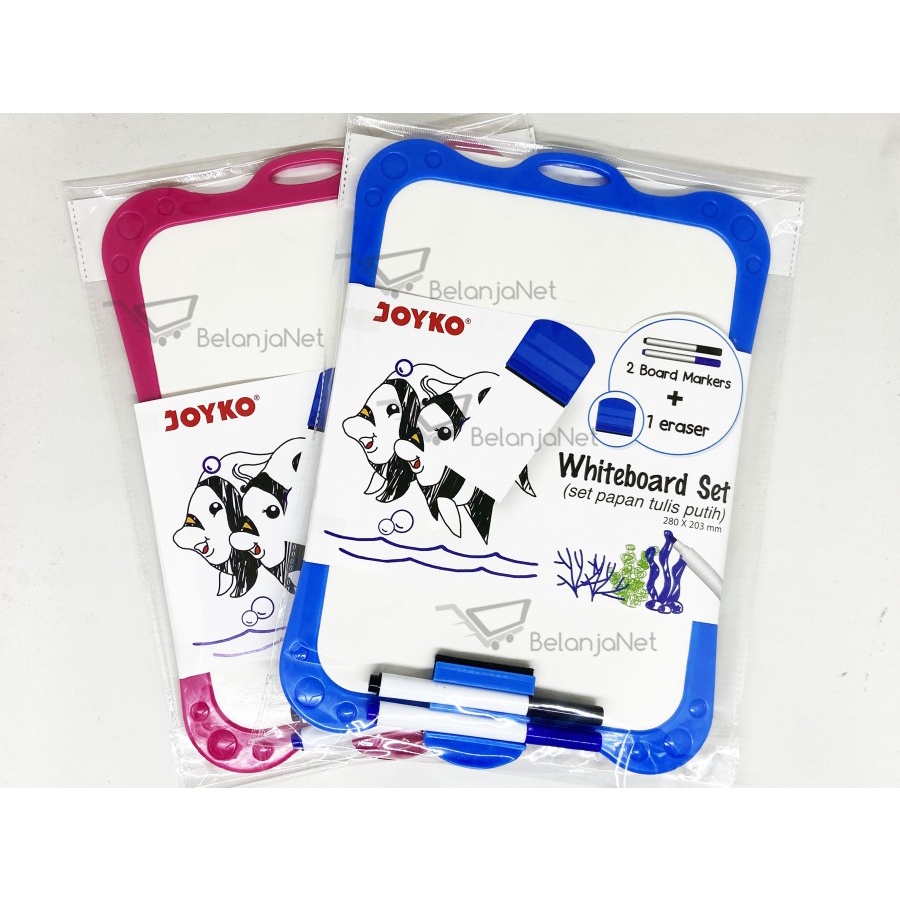 Papan Tulis Putih Set | Whiteboard Set Joyko WBS-170CO 28x20.3cm