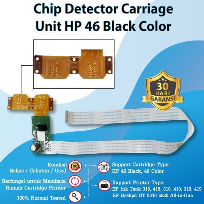 Fix.1516 Carriage Unit Hp 46 Black Color Home Cartridge Printer 2020hc