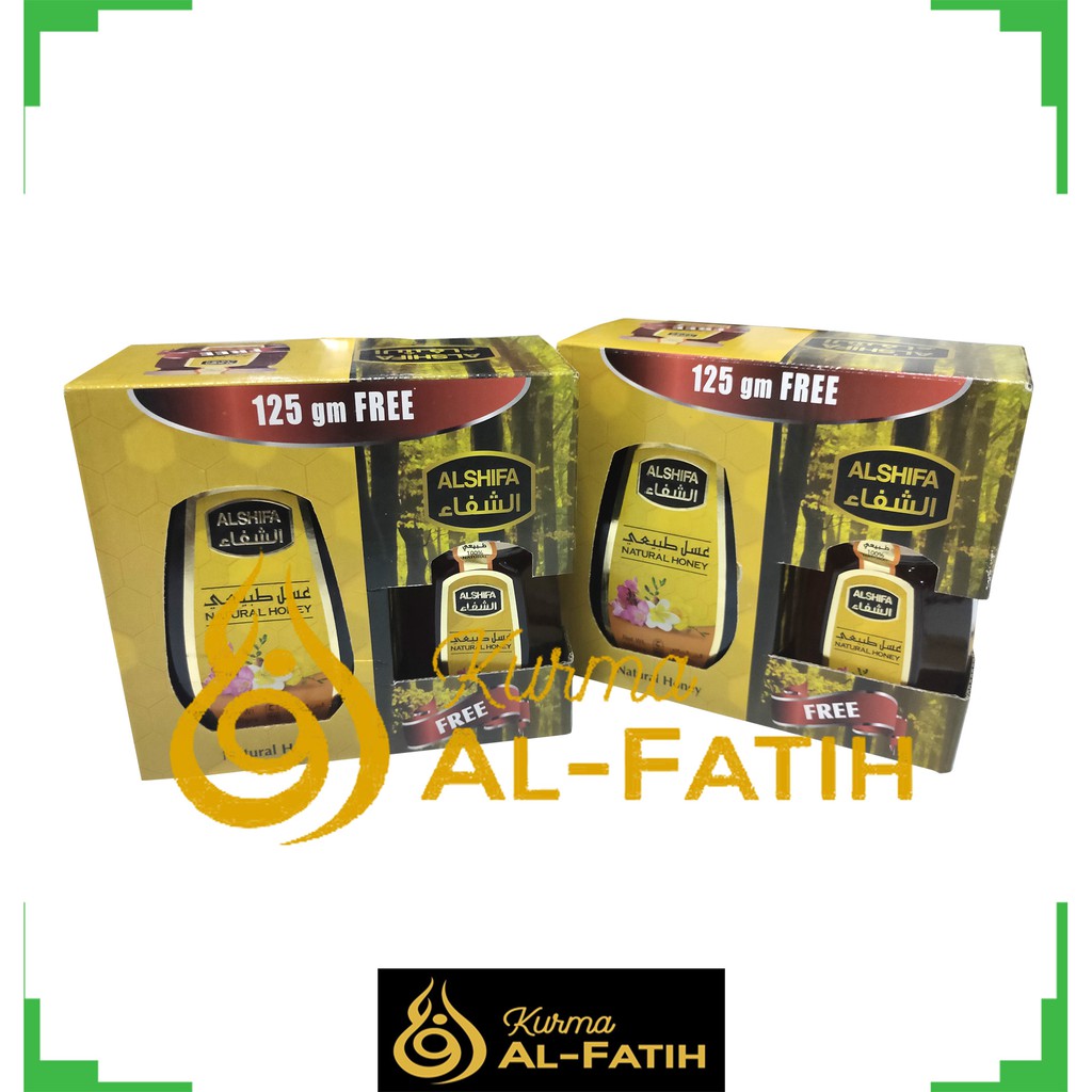 

Madu ALSHIFA 500GR FREE BONUS 125GR / 100% Original Honey Madu Arab AL SHIFA 500 GR + 125 GR