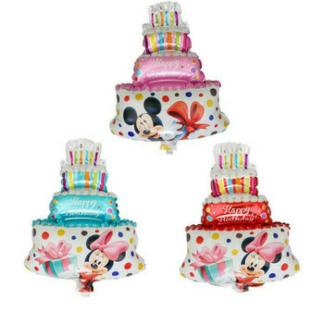 Balon mickey minnie tart jumbo 90cm