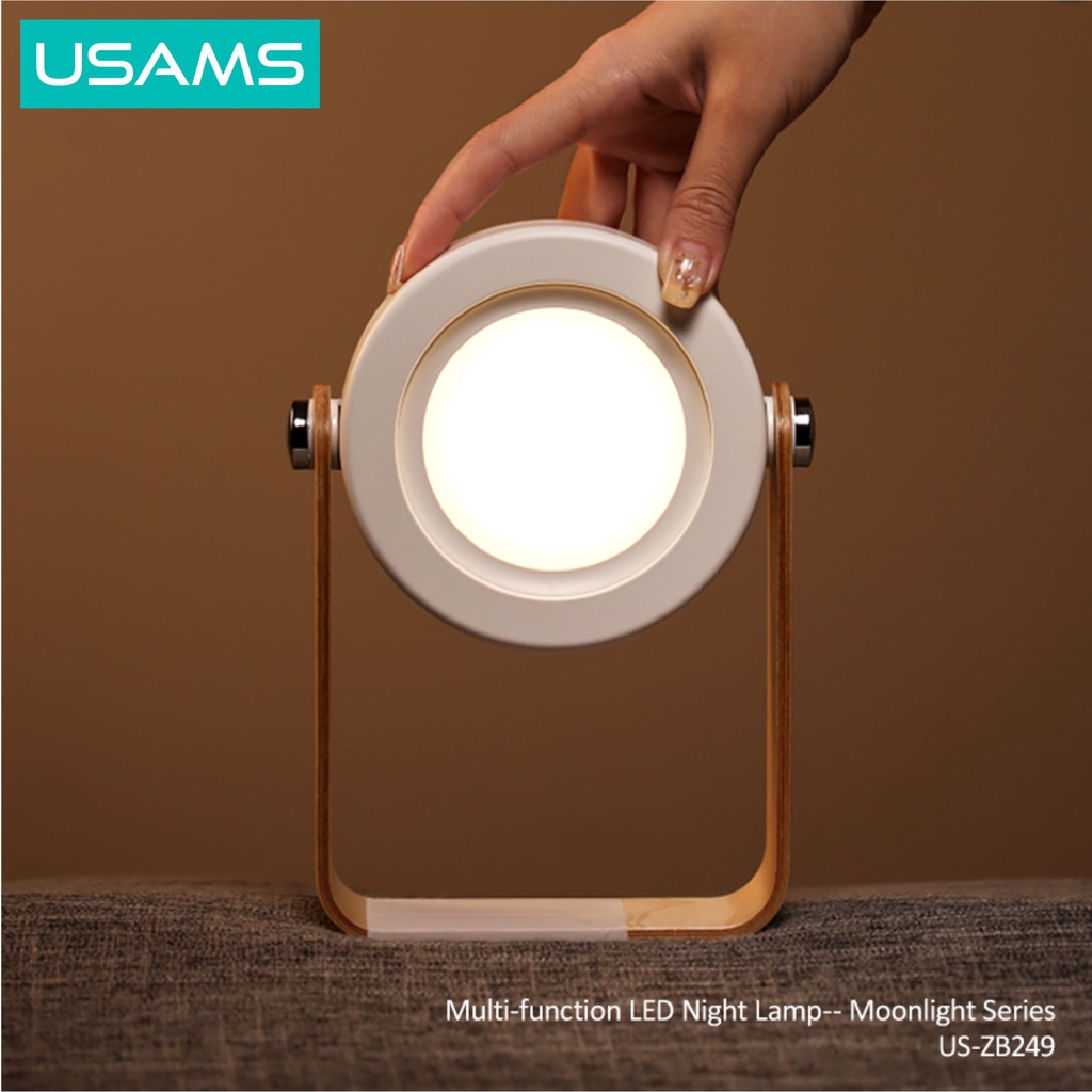 USAMS ZB249 Multi function Rechargeable LED Night Lamp Latern 1200mAh