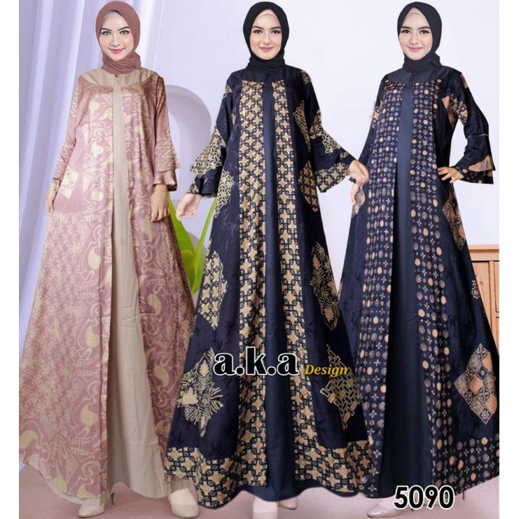 [5090]KEBAYA ORIGINAL//KEBAYA MODERN//GAMIS VISCOSE PREMIUN/SEMI SUTRA//Kode AKA