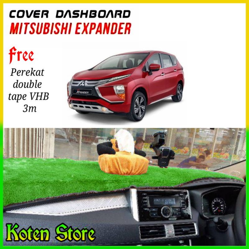 Cover Dashboard Mobil Mitsubishi Xpander Bulu Rasfur + Prekat3M