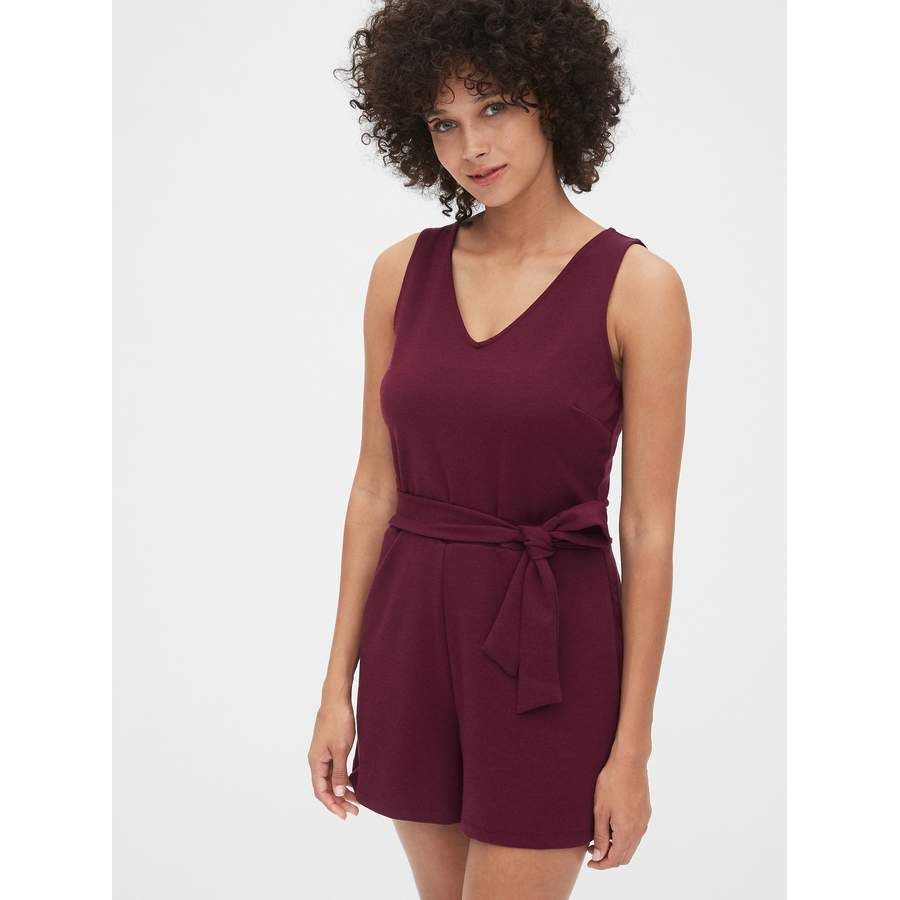 G*p Romper Black n Maroon NO BELT