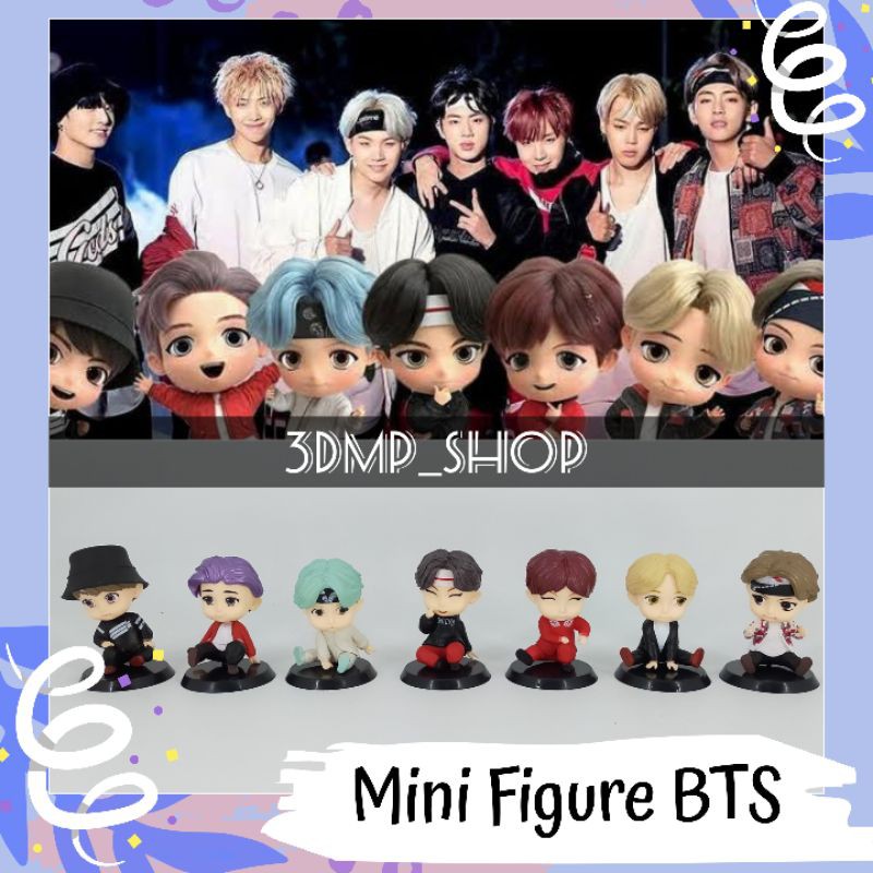 Mini Stand Figure Tiny Tan Mic drop duduk Sit Sitting Jhope Suga RM rapmonster jin seokjin