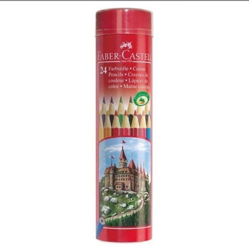 

Faber - Castell Colour Pencils in round tin 24 L