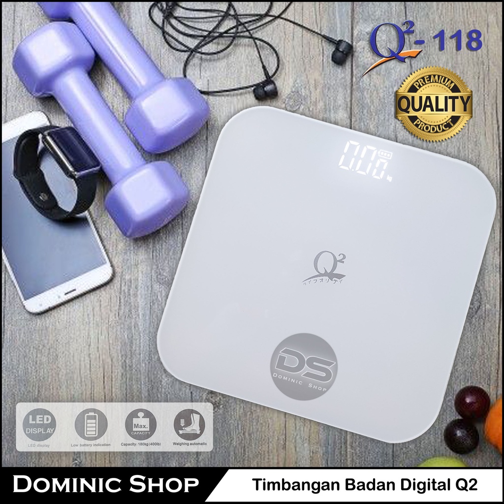 Timbangan Badan Digital Q2 (PREMIUM Q2-118) / Digital Body Scale