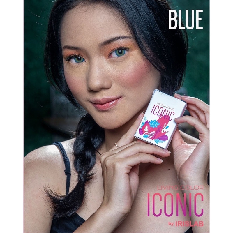 Softlens LIVING COLOR ICONIC DIA 14.40mm NORMAL & MINUS (-0.50 s/d -6.00) / softlen / softlense BB S
