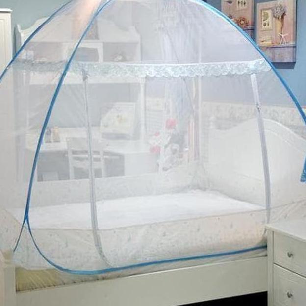 Flash Sale  Kelambu Tenda Anti Nyamuk Dan Serangga Kelambu Lipat Dua Pintu Kelambu Bayi Anak Dewasa 