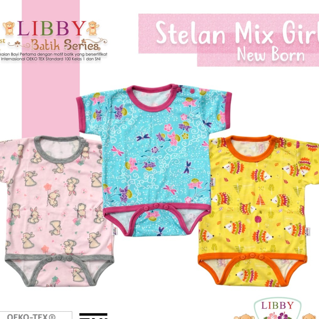 LIBBY MURAH BAJU KODOK SEGITIGA  BKD3PR JUMPER ROMPER 