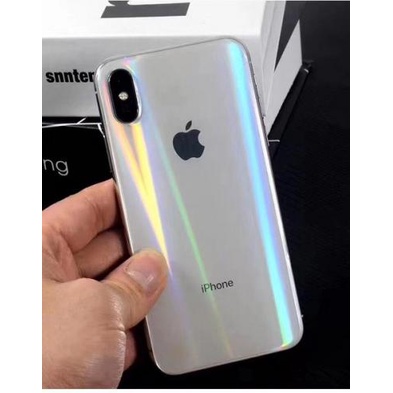 AURORA RAINBOW SKIN sticker for IPHONE XR/11 pro max/12 mini/XS/7/8 plus/6s +/6 anti gores belakang