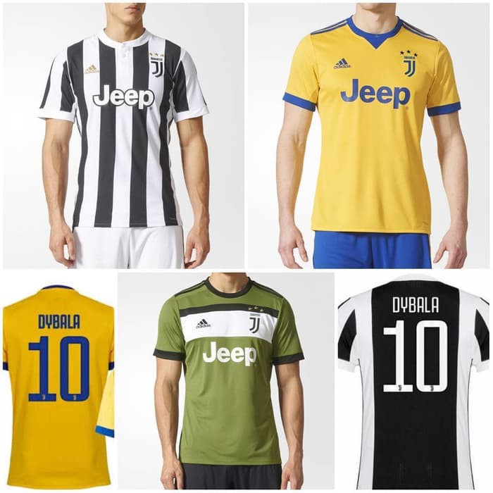 Promo Jersey Baju Kaos Juve Juventus Home Away 3rd   NAMESET 17 18 Grade Ori Limited
