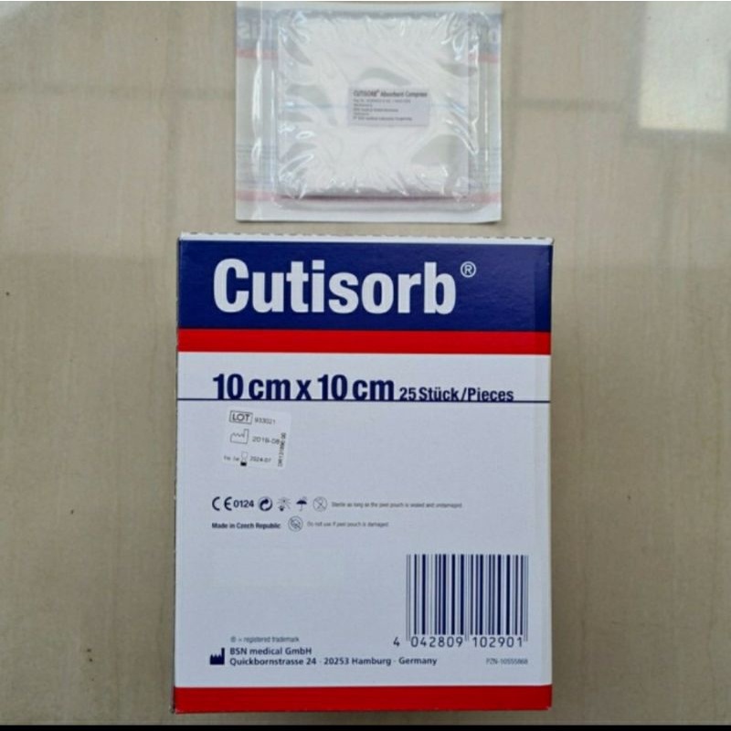 Cutisorb 10x10cm Compress Luka Steril Absorbent 10cm x 10 cm BSN