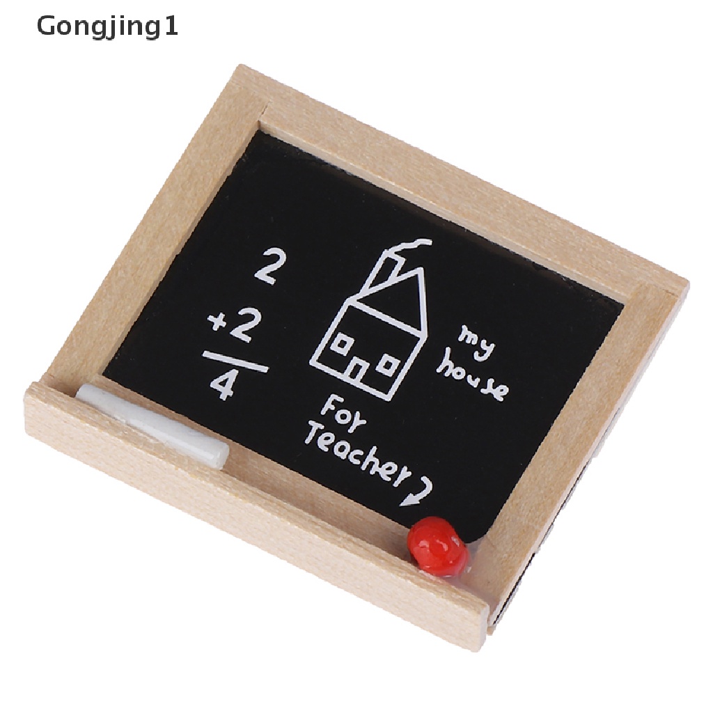 Gongjing1 1Pc Miniatur Papan Tulis Mini Skala 1: 12 Untuk Aksesoris Kamar Anak