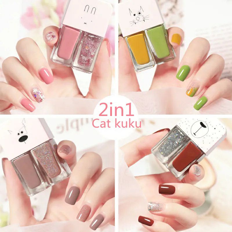 FEALI KUTEK 2IN1 KUTEK KOREA HALAL MUSLIMAH GEL NAIL POLISH