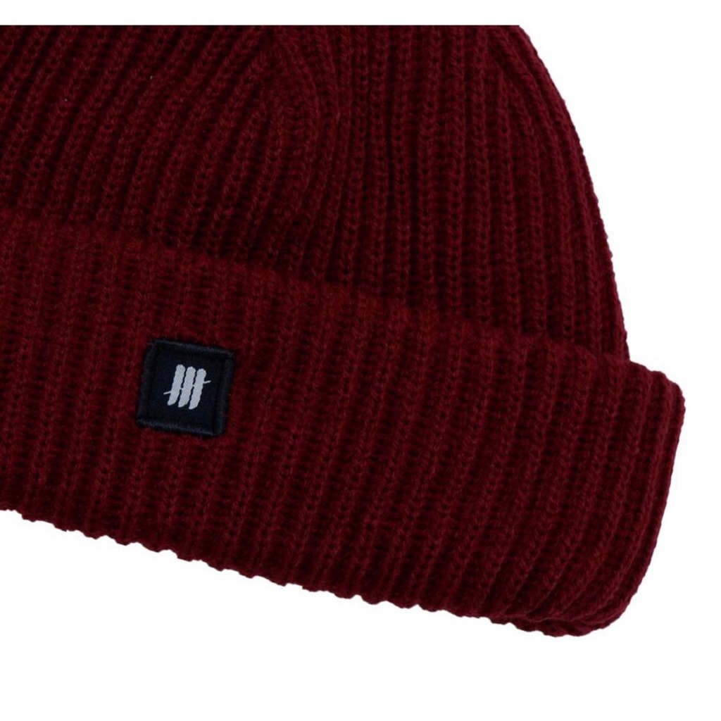 Best Quality Topi Kupluk Beanie Hat garis 3 Distro Original Premium Terbaru Bisa COD//