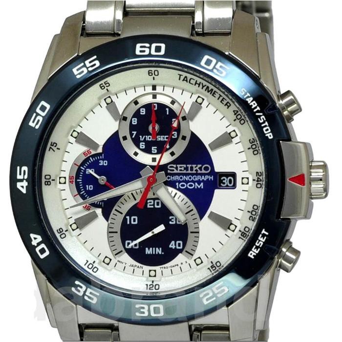 Seiko Criteria SPC021P1 Chronograph White-Blue Dial | Jam Pria SPC021