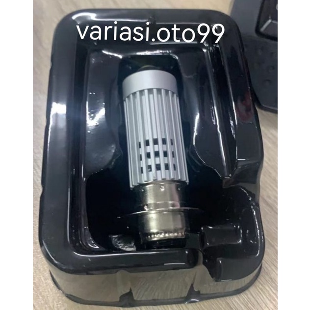 Lampu Motor LED H6 P15D Laser 2 Warna Cahaya Kuning& Putih/ Putih&Kuning-JAUH KUNING+PUTIH