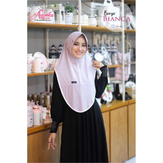 Bergo Bianca by Azamka || Hijab Instant || Hijab Motif ||