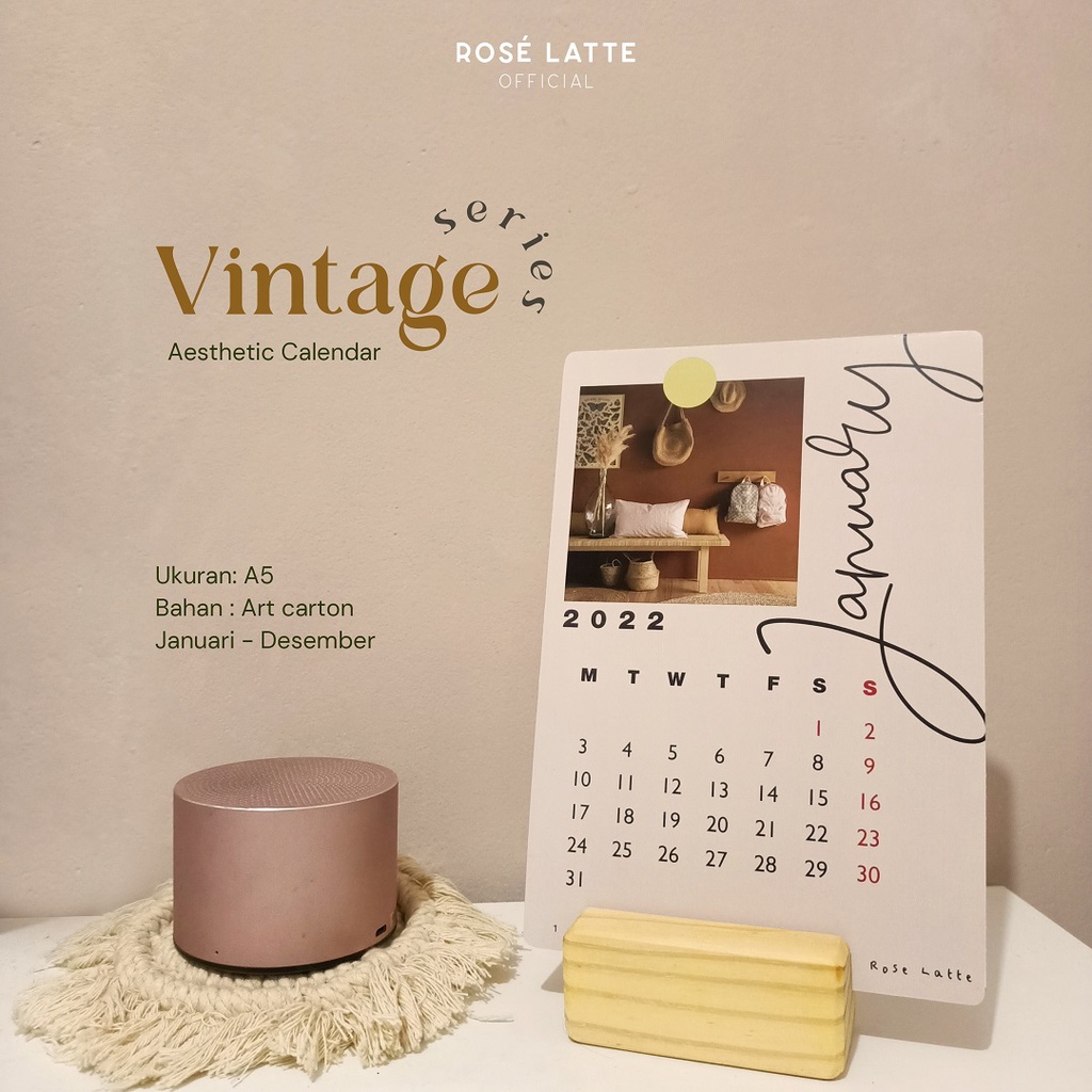 

Aesthetic calendar #2022 - Vintage Series