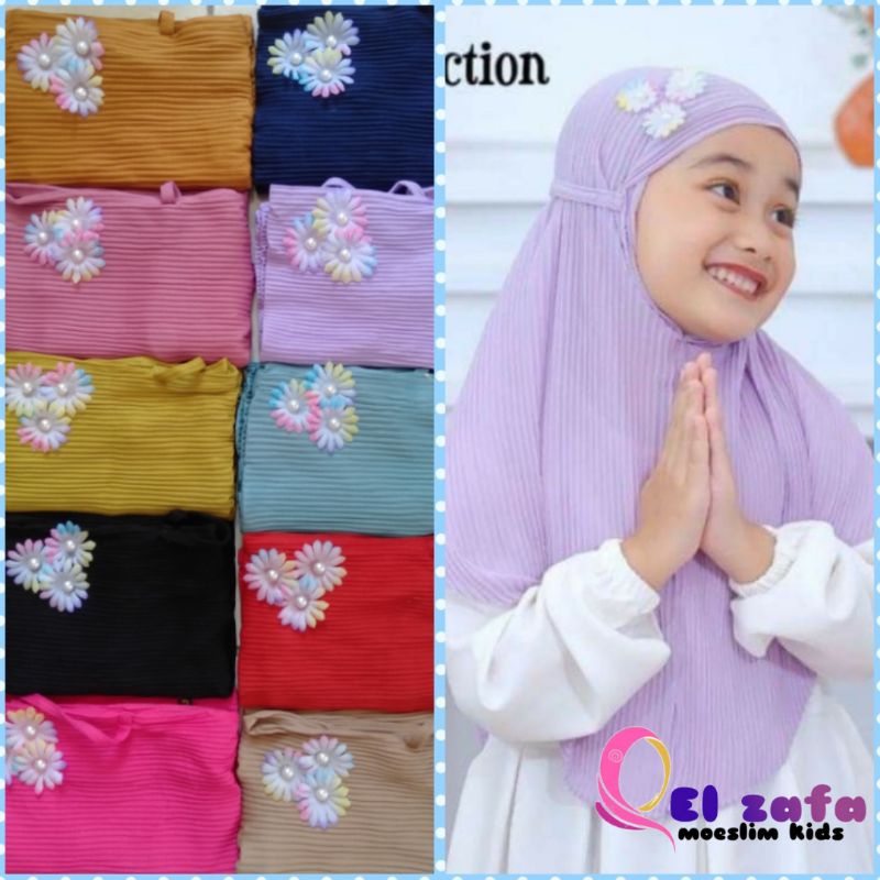Jilbab instan plisket anak berkualitas