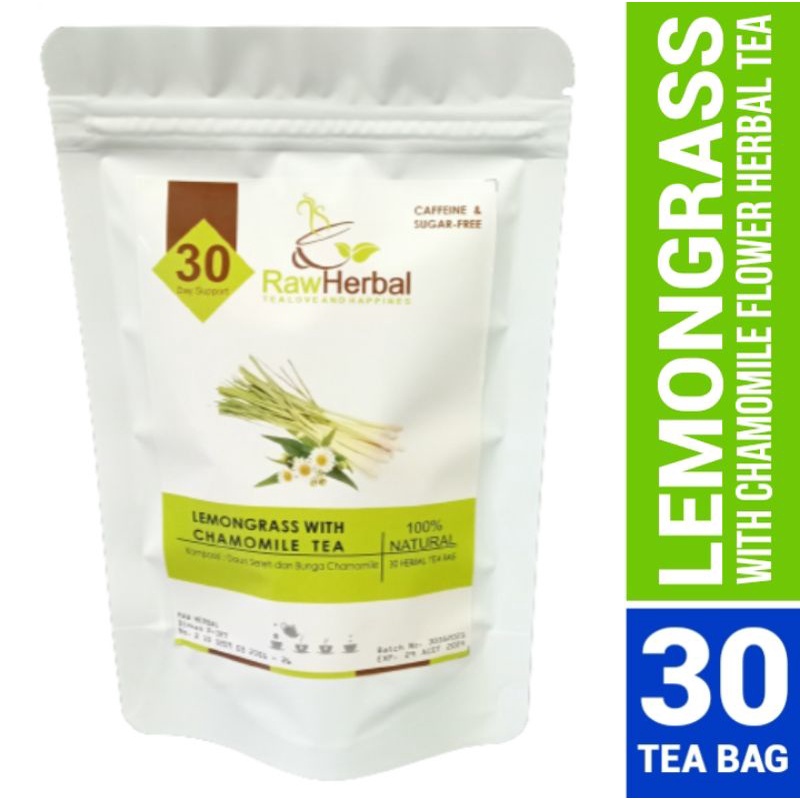 Lemongrass With Chamomile Tea : Teh Daun Serai &amp; Bunga Chamomile Isi 30 Tea Bag