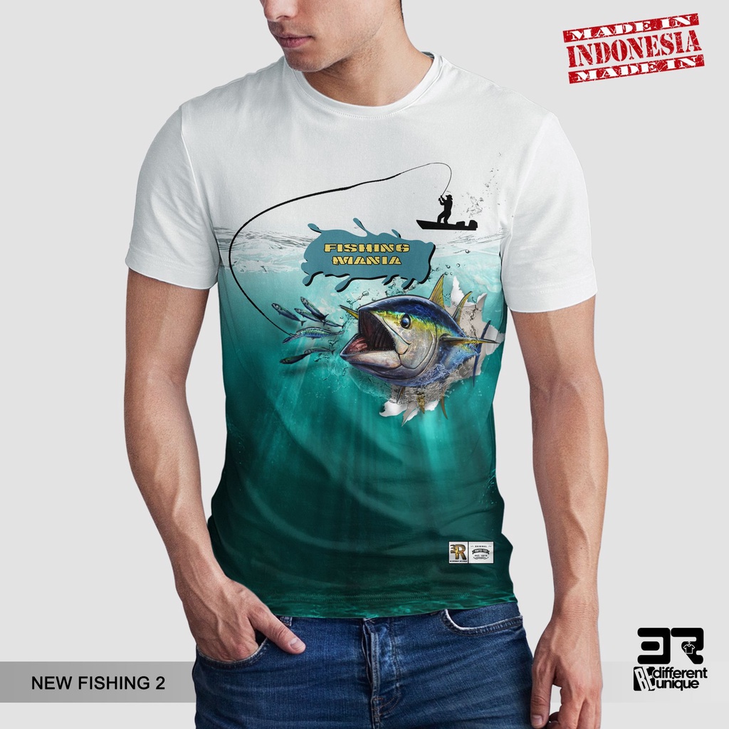 [ COD ] KAOS PRINTING GAMBAR MANCING FISHING NEW 2 - BAJU HOBI MANCING MANIA STRIKE DISTRO ORIGINAL 