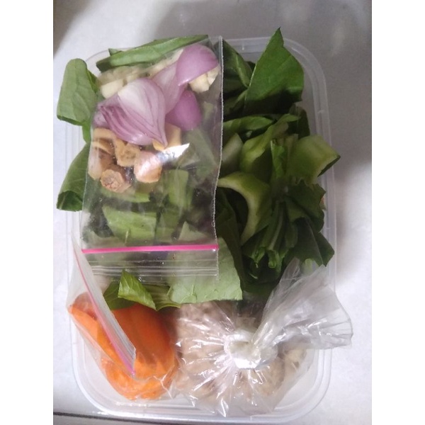 

Dapur Lanesra. Paket sayur racik instan . Sayur bening pakcoy bakso