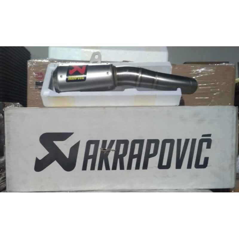 Knalpot Akrapovic Original Slip On Titanium