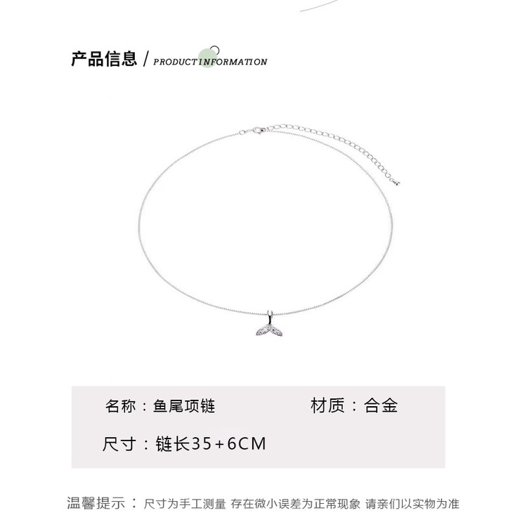 Kalung untuk wanita gaya Korea minimalis creative Mahasiswa Mori gaya liontin zircon Kalung