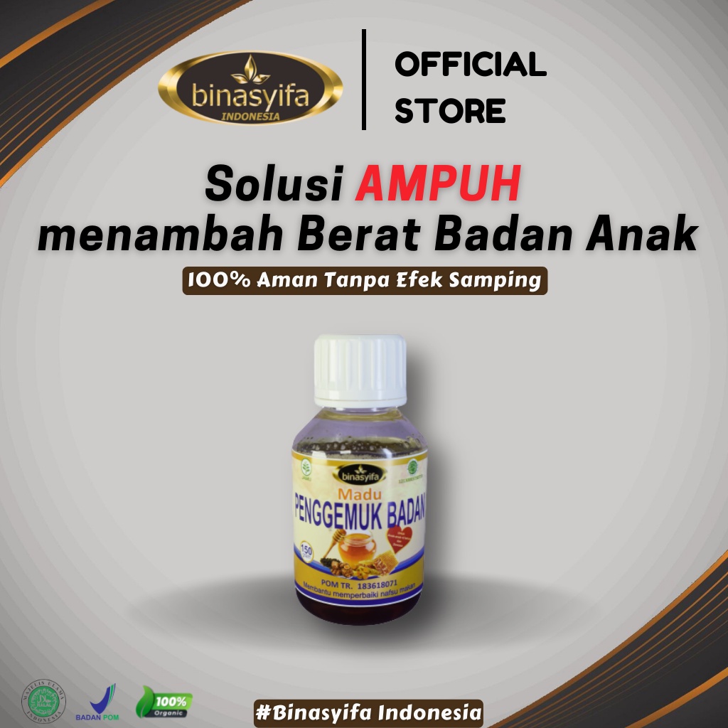 [COD] PROMO Madu Penggemuk Badan BPOM Gemuk Badan Binasyifa Penambah Berat Badan Vitamin Suplemen Pe