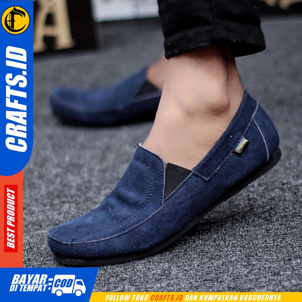 CRAFTS mario - Sepatu Casual Slip On Slop Santai Pria